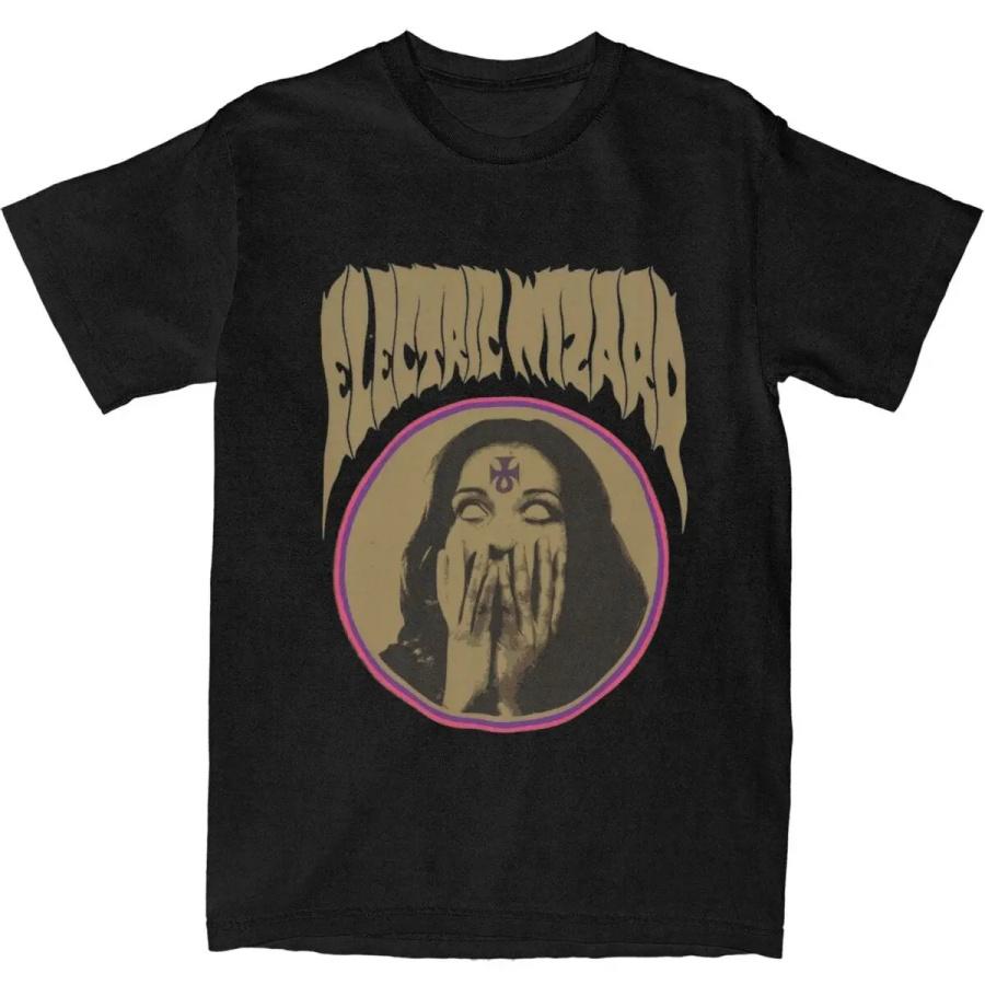 Забавные футболки Electric Wizard для мужчин и женщин, хлопковые футболки с принтом Stoner Doom Metal, одежда, новинка