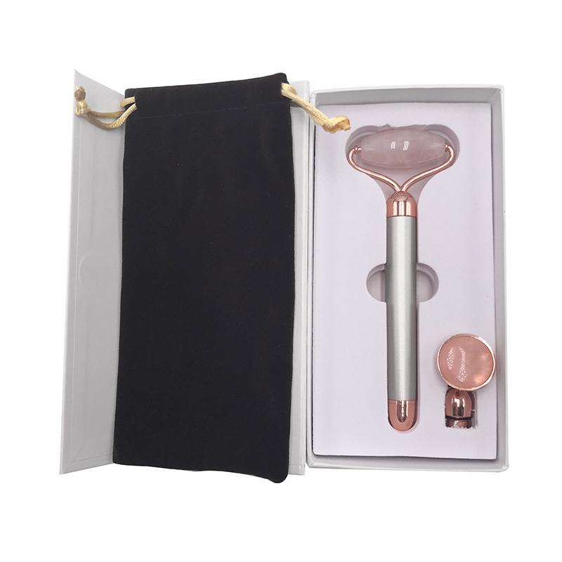 Набор из 2 предметов Роллер и Гуа Ша для лица, шеи, глаз, смола, инструмент для массажа лица, уход за здоровьем, скребок, инструменты для красоты и ухода за кожей