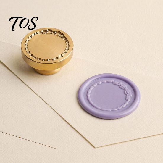 Personalized Wax Stamp Minimalist Frame Seal Head, Solid Brass Engraved Sealing Head Replacement Heads for Envelope Gift Packaging Journal Card