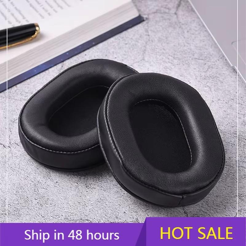 Replacement Protein Leather Foam Ear Pads Cushions for Audio-Technica ATH-MSR7 ATH-M50x for SONY MDR-7506 MDR-V6 Headphones