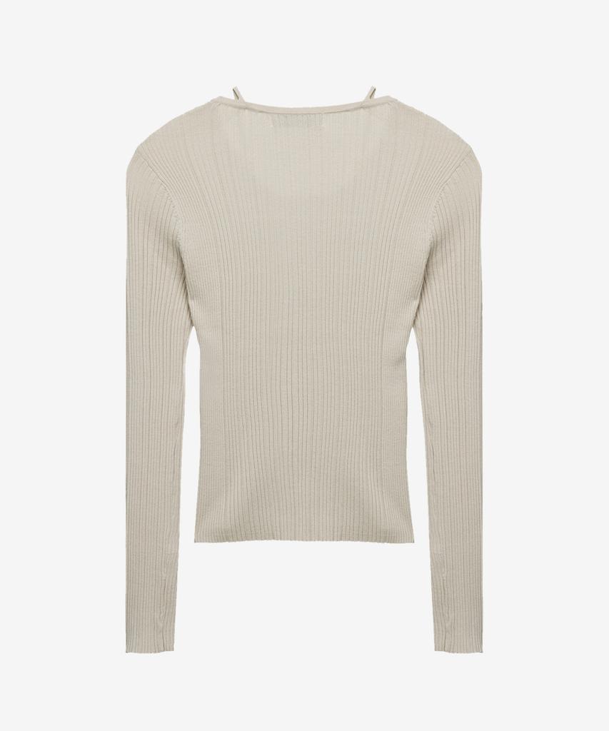 MIND BRIDGE WOMEN [W] Halterneck Sleeveless Cardigan Layered Knit - 2 Colors