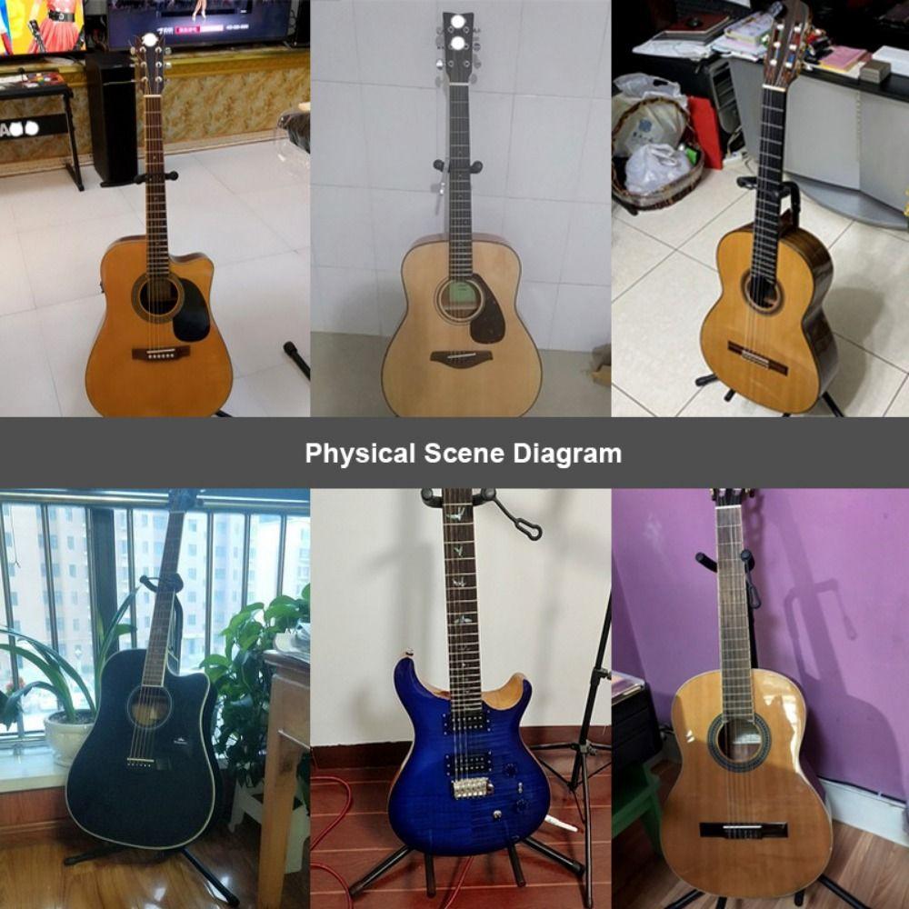 Non-slip Vertical Guitar Rack Folding Guitar Holder Instrument Display Stand  Acoustic Guitar