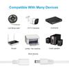 Dc Power Extension Cable 12V White Cable Connector 1M 2M 3M Extender Cord 2.1X 5.5Mm Female To Male For Led Strip Camera