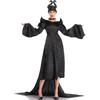 Satin Stylish Black Maleficent Costume For Women Inspired By Iconic Disney Character For Halloween And Cosplay Events