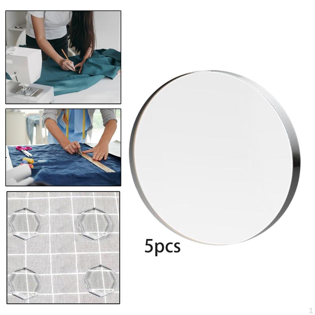 5 Pack Glass Sewing Weights, Cutting Flattening Pattern, Weights for Embroidery, Folding,