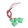 1 Pair ABS Door Speaker Wiring Harness Adapter Plug Connector 12V