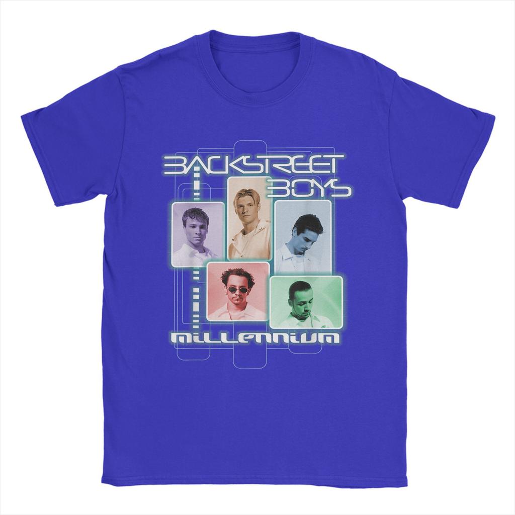 Мужская футболка Backstreet Boys Millenium Разноцветные футболки Хип-хоп Пляжные футболки Смешные с принтом 100% хлопок Топы Идея для подарка