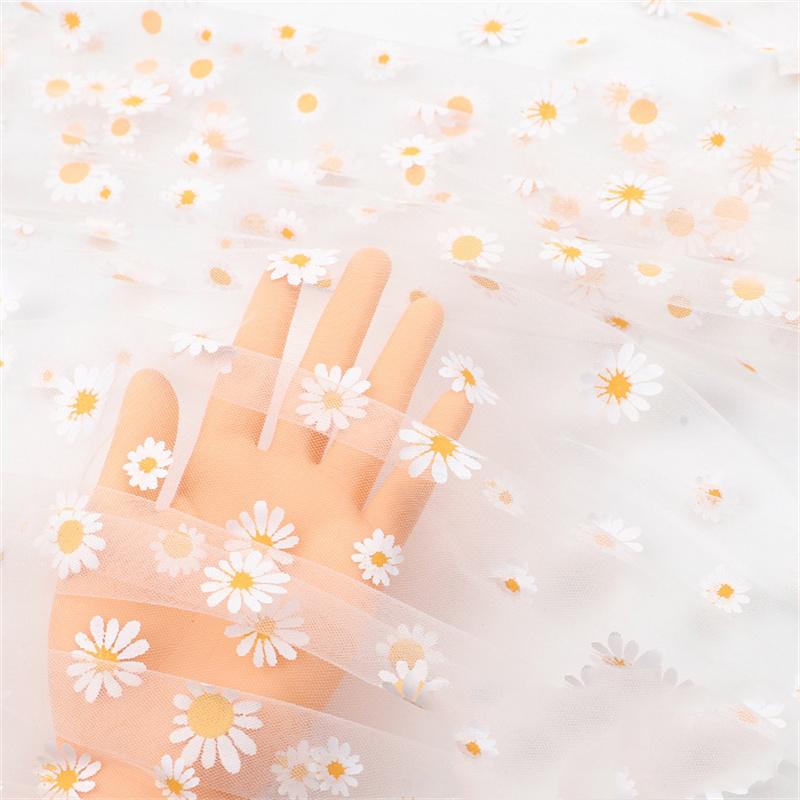Photograph DIY Little Daisy Wedding Dress Skirt Clothing Gauze Cloth Background Cloth