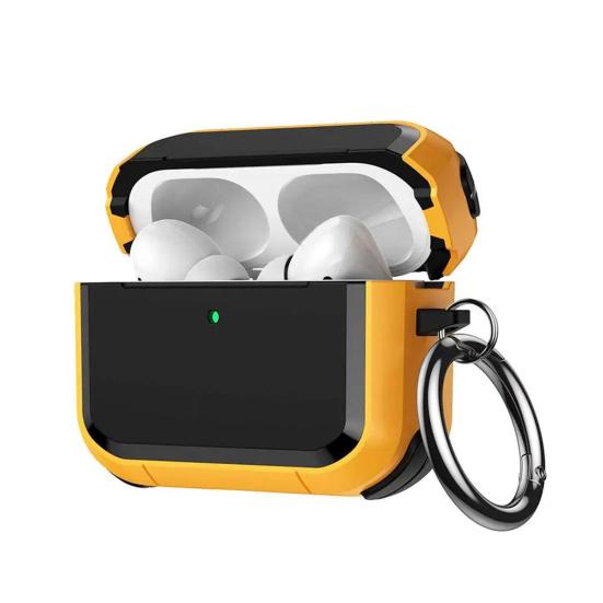 Чехол для наушников для AirPods Pro 3 Зарядный чехол Портативный Противоударный Защитный чехол для беспроводных наушников Полное покрытие Оболочка Скин с металлическим кольцом