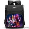 K-pop Истребительница демонов Девичья группа Модный детский рюкзак HD-принт Большая вместимость Водонепроницаемый студенческий рюкзак Сумка для ноутбука