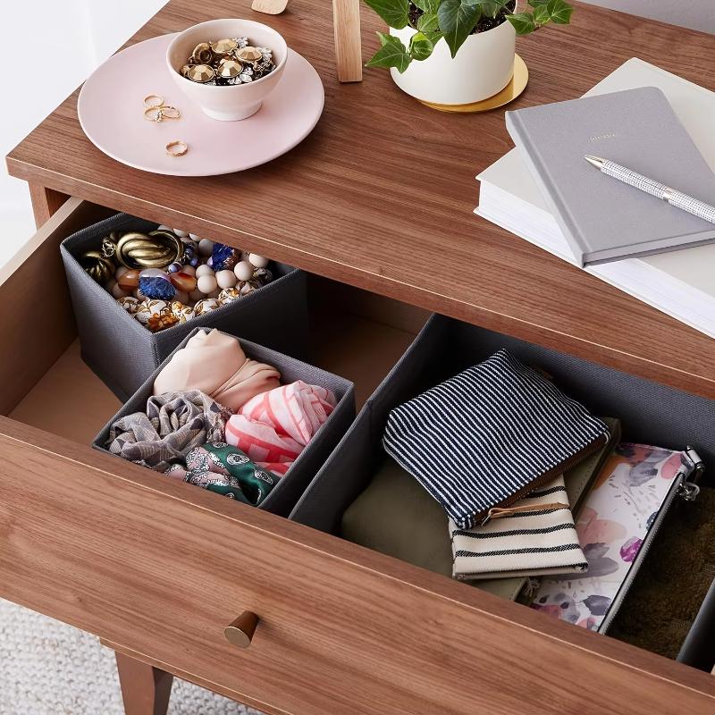 Underwear Storage Box, Drawer Divider Organizer, Foldable Closet Organizer And Storage Box, Dresser Drawer Dividers For Clothes,