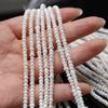 1 нить искусственного жемчуга 3-4 мм, модные плоские белые бусины ручной работы для ожерелья, браслета, аксессуаров для лодыжки, уникальный подарок на день рождения, свадьбу, 18 см