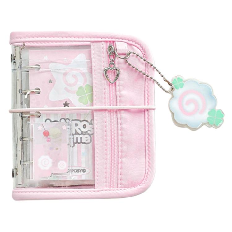 ПВХ тетрадь на 5 колецах с блоком для сменных листов 5-дырочный журнал-планировщик ПВХ тетрадь на 5 кольцах с кармашком для карт