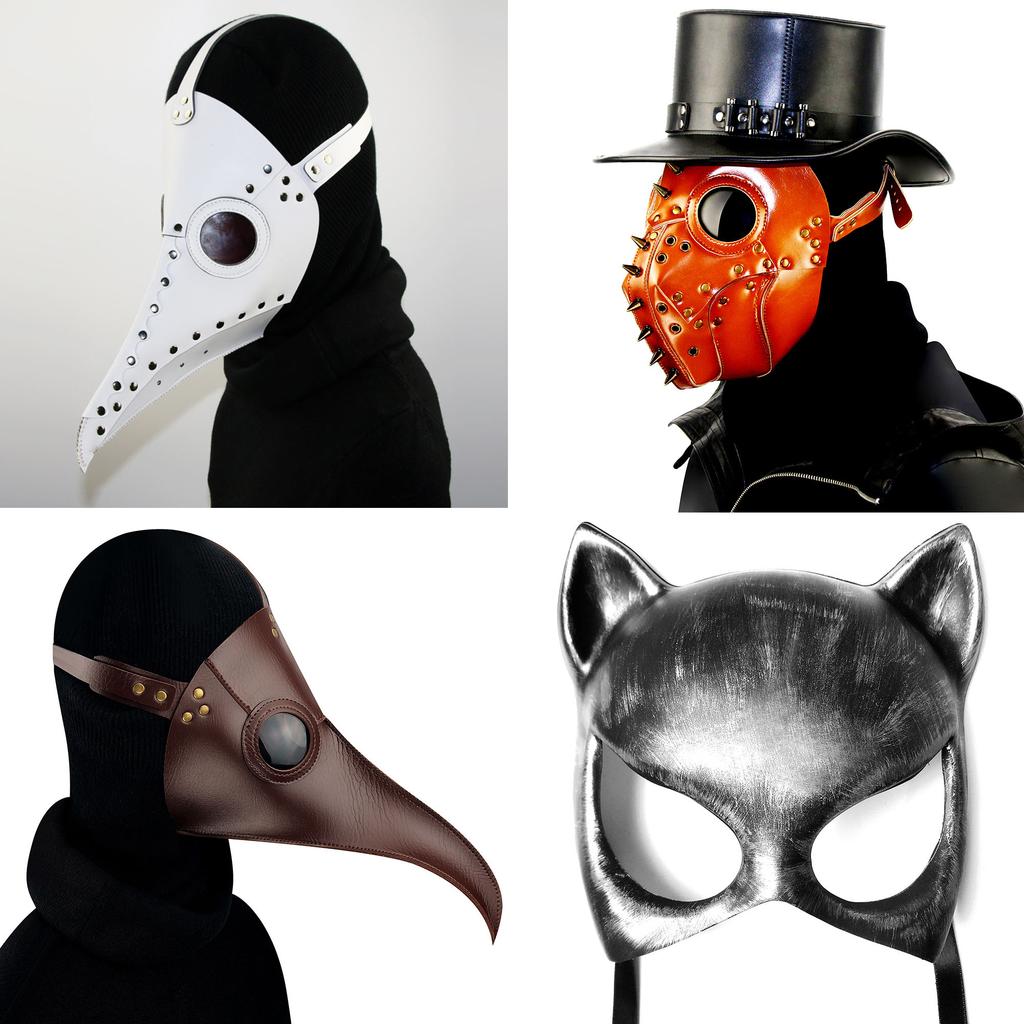 Halloween Steampunk Plague Beak Masquerade Party Mask Headgear