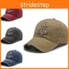 Sea Embroidered Riveted Baseball Cap Men Spring Fall Cowboy Outdoor Shade Travel