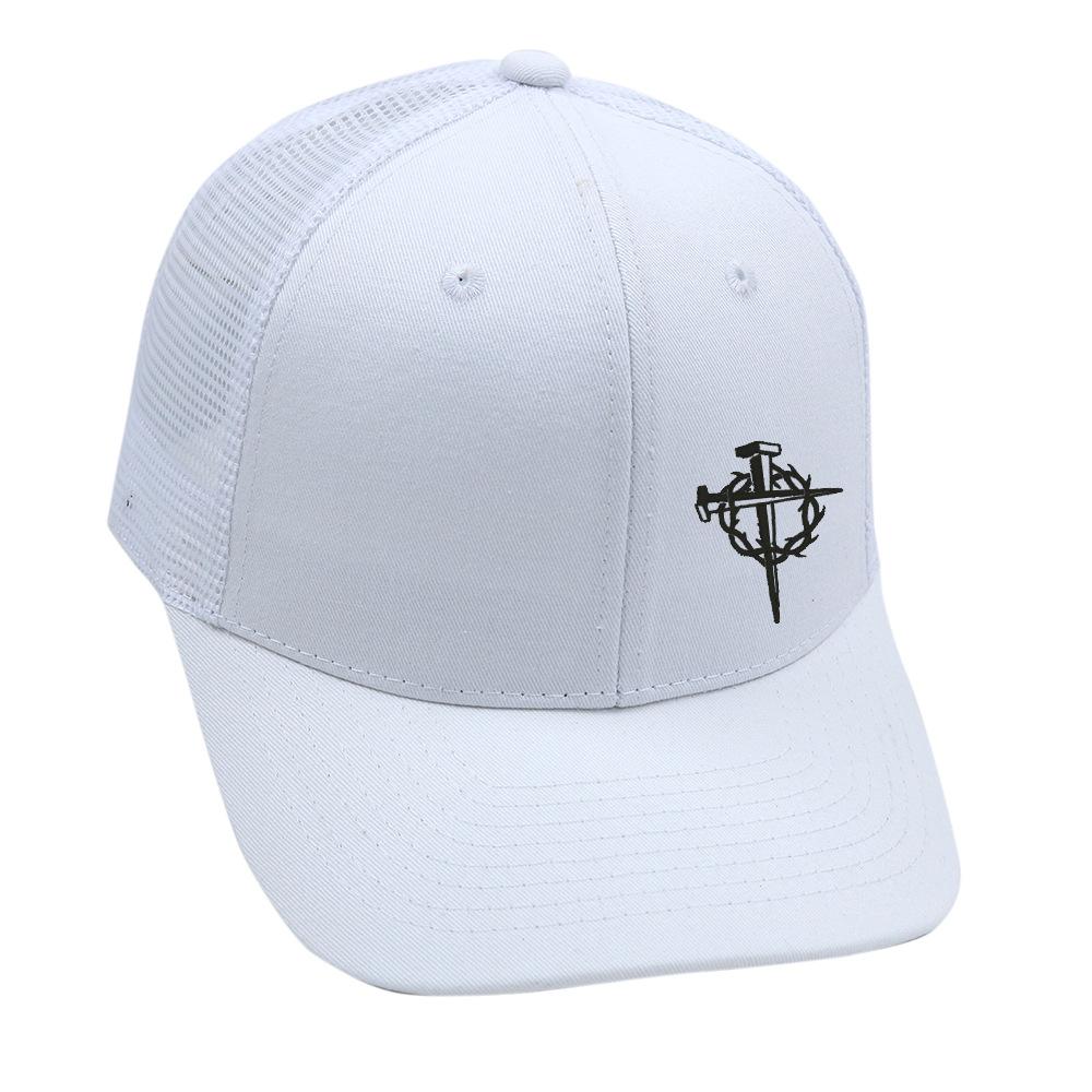 Hot Sale Wire Cross Embroidery Baseball Cap Slightly Bent Mesh Summer Men's and Women's Medium Purple Outdoor Sports Sun Hat