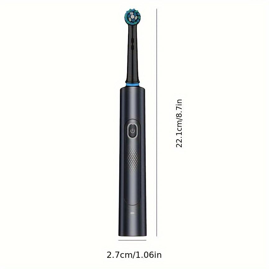 Звуковая зубная щетка — электрическая вращающаяся щетка с 8 головками, дорожным футляром, режимом быстрой очистки, зарядкой через USB, противоскользящей конструкцией и мягкими нейлоновыми щетинками