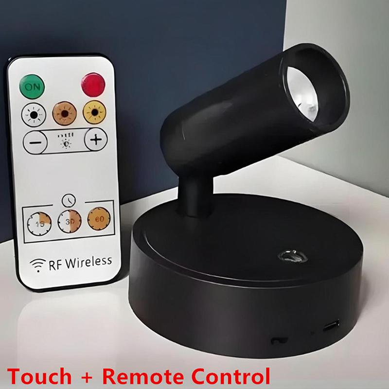 Прожектор Touch 2000 мАч Магнитное основание Светодиодный беспроводной настенный светильник Заряжаемый через USB Настенный шкаф