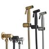 Brush Gold Handheld Toilet bidet sprayer set Accessories Black Bidet Faucet for Bathroom sprayer self cleaning