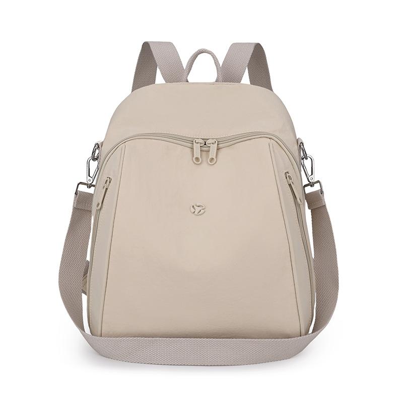 Однотонный женский рюкзак большой вместимости, дорожный рюкзак, легкая нейлоновая сумка