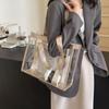 2-IN-1 Shoulder Bag Set For Women PVC Transparent Waterproof Large Capacity Shopper Beach Totes Summer Latest Handbag