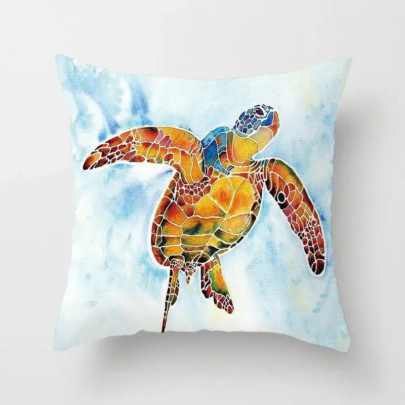 Sea Mermaid Throw Pillow Cover With Short Plush Print For Living Room Sofa Decoration Cushion Cover Pillow Covers Decorative
