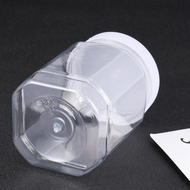 8 шт. Пластиковые банки для хранения с ребристой прокладкой, завинчивающимися крышками, контейнер для хлопьев, сухих продуктов, герметичная, непротекаемая бутылка для хранения (360ml)