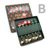 2026 Christmas 6pcs/4pcs Spoon Fork Set Stainless Steel Christmas Spoon Set Coffee Tea Dessert Scoop Christmas Tableware Set