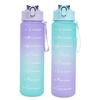 Бутылка для питья 750 мл, градиент, большая емкость, герметичный стиль, дизайн соломинки для путешествий, кувшин для питья, ежедневное использование