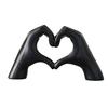 Love Gesture Figurine Resin Love Heart Hand Shape Statue Sculpture Home Office Wedding Party Desktop Decoration Ornament