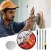 Pole Sander For Drywall 9 Inches Radial Round Pole Sander 360 Degree Rotary Pad For Concrete Walls Repair Cleaning Polishing