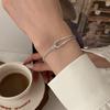 Geometric Splicing Half Bracelet Bracelet Women's Fashion Simple Personality Versatile Ins Wind Rope Knot Jewelry Women