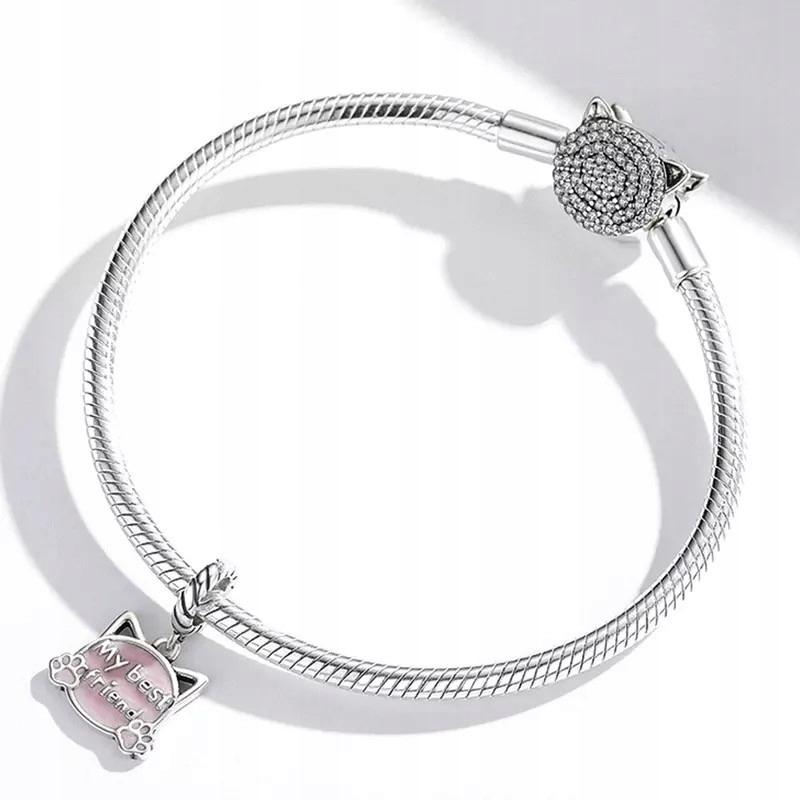 Fraise Charms S925 Kitten Pendant My Best Friend