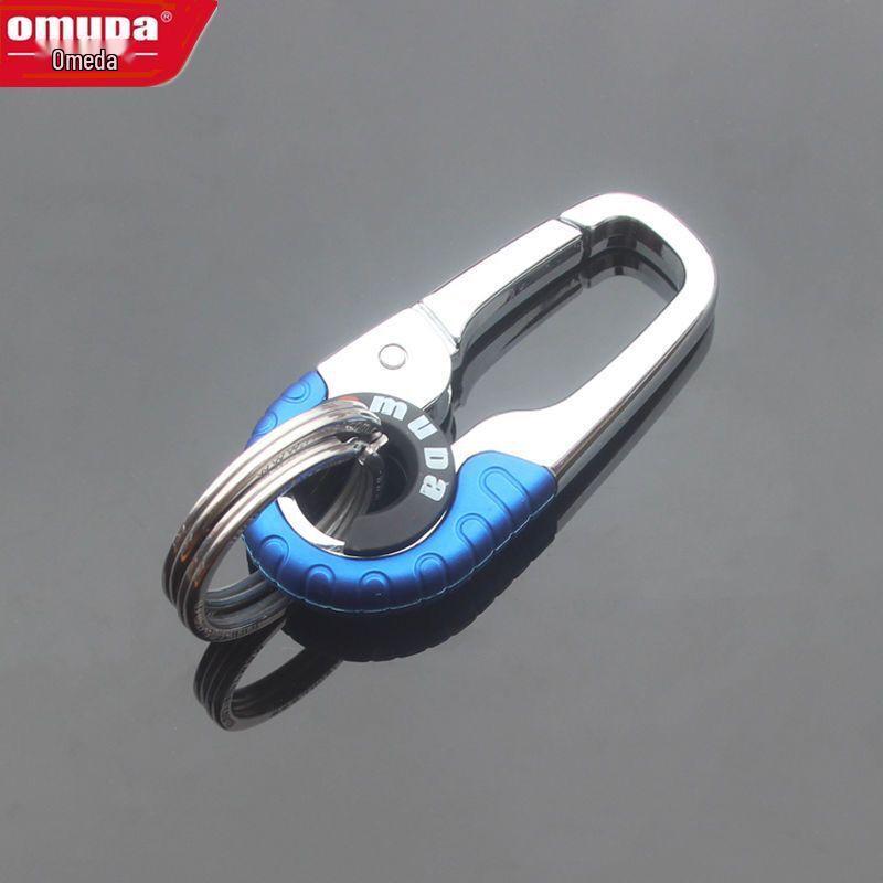 Omeida Мужской цельнометаллический брелок для ключей с двойными кольцами