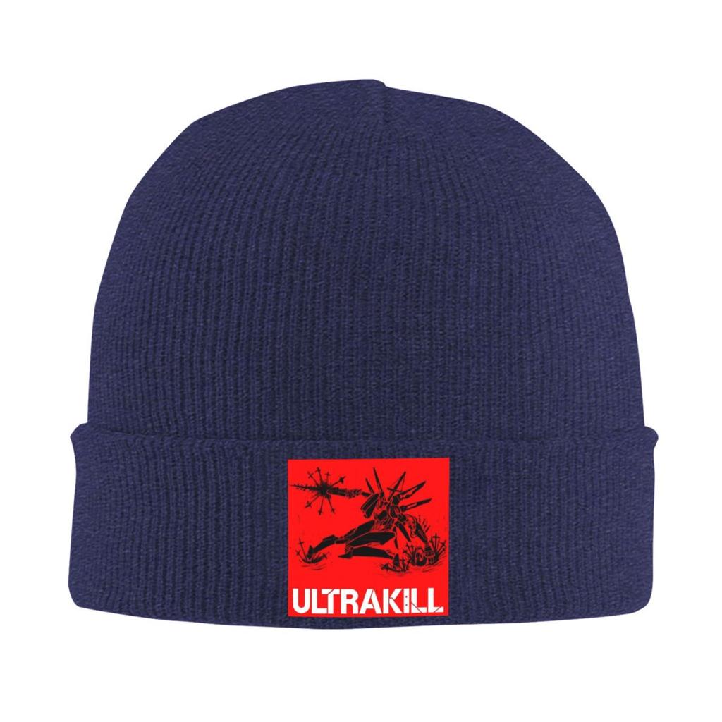 Аксессуары для видеоигры Ultrakill Теплая вязаная шапка Зимняя вязаная шапка-бини Шапки-бини Хип-хоп кепки для унисекс