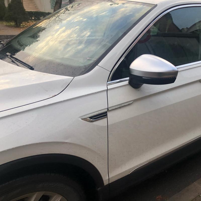 Накладки на зеркала заднего вида боковые для VW Tiguan Allspace L MK2 2017 2018 Замена Матовый Хром