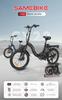 Samebike 2026 model CY20 Folding Electric Bicycle 36V 12Ah Removable Battery 20" Outdoor Fat E-bike for Adults.