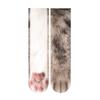 Thicken 3D Print Animal Paw Socks Breathable Novelty Stocking Creative Thermal Calf Socks  Adult