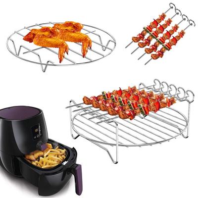 1 комплект, аксессуары для воздушной сковороды, нержавеющая сталь, паровая стойка для приготовления пищи, воздушная сковорода-гриль, паровая сковорода, инструмент YSL