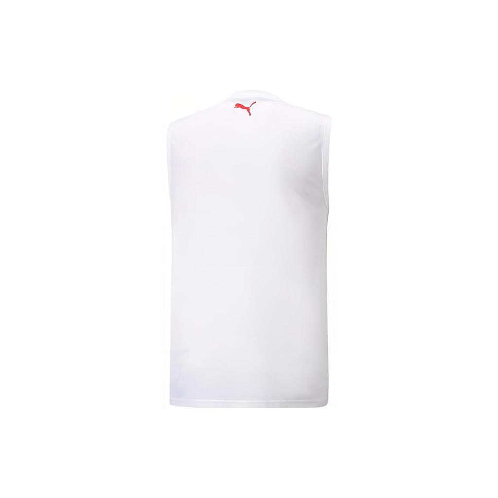 Puma Fast Break Animal Print Round Neck Sports Basketball жилет мужской жилет белый 536502-01