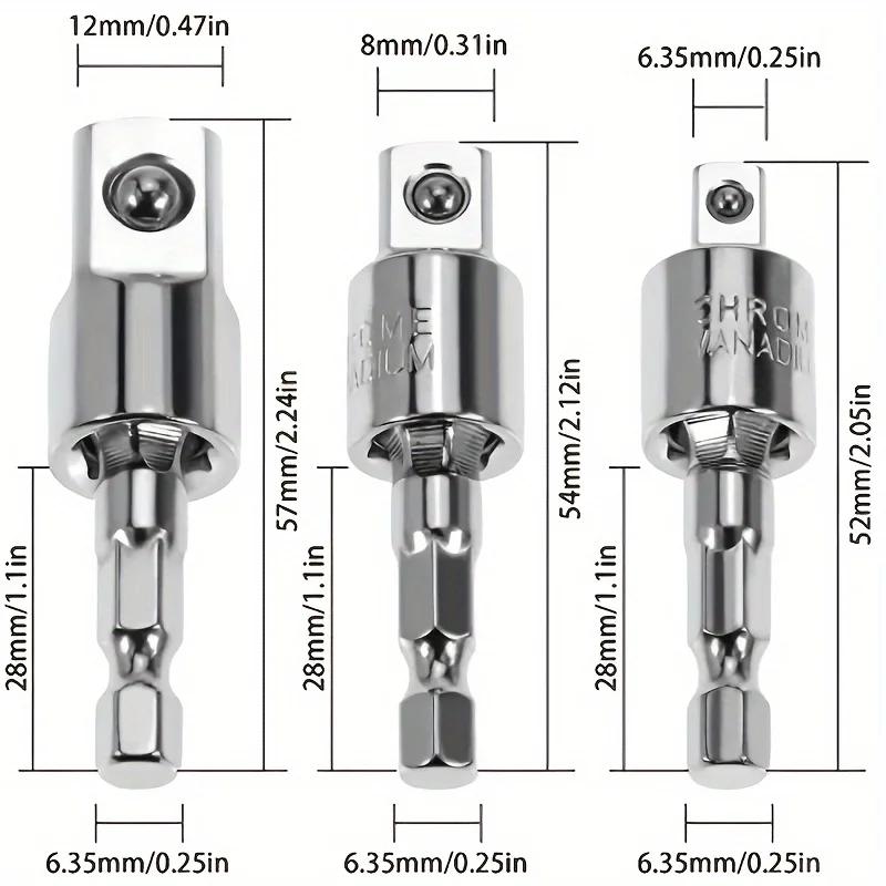 360° электрическая дрель пневматическая отвертка муфта универсальный адаптер шестигранная ручка к квадратной головке вращающийся адаптер соединительный стержень инструмент