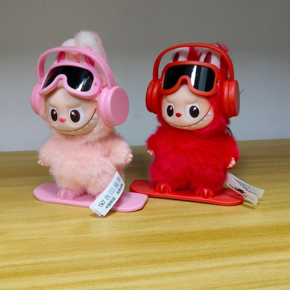Мини-серия Labubu: сменная одежда для фигурки Labubu 4.0, плюшевый виниловый кулон, наушники, очки, набор для сноубординга, аксессуары, подарок.