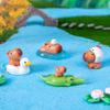 Cute Capybara Mini Figure Blind Box Decorations Resin Craft Toy Car Desk Ornament