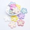 40Pcs 38mm Padded Glitter Flower Applique for Clothes Hat Crafts Sewing Supplies Patches DIY Headwear Hair Clips Bow Decor