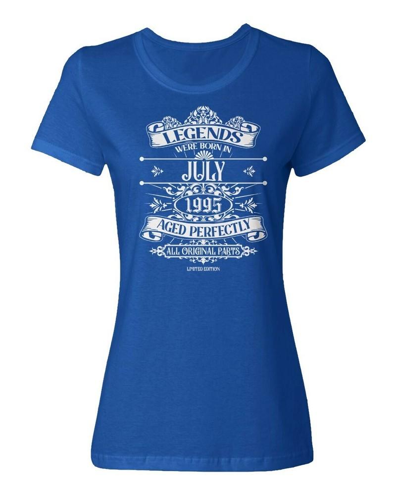 July 1995 Born Legends - Funny Birthday Gift Ladies' Crewneck T-Shirt Unisex T-Shirt