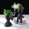 Креативный цветочный горшок с маленькими людьми, сочный горшок, керамический горшок, домашний декор, настольные украшения, украшение для сада, горшок для растений бонсай