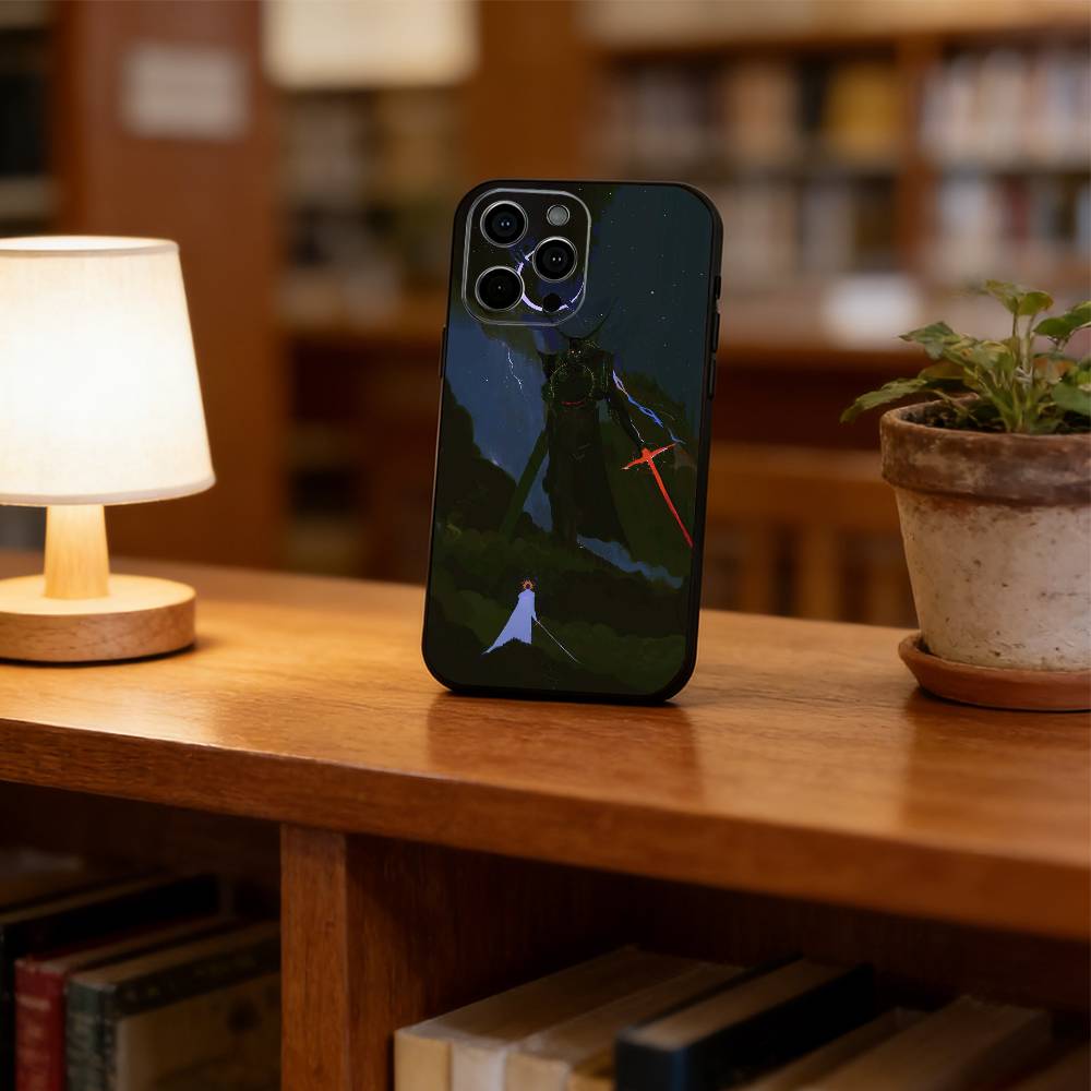 Dark Art Style Phone Case For iPhone 17,16,15,14,13,12,11 Plus,Pro Max,XS,Soft Silicone Black Cover