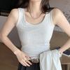 Стильный жилет, элегантность, мода, повседневная, H523, майка, женская, наизнанку, без рукавов, летняя, прошитая майка, тонкий топ
