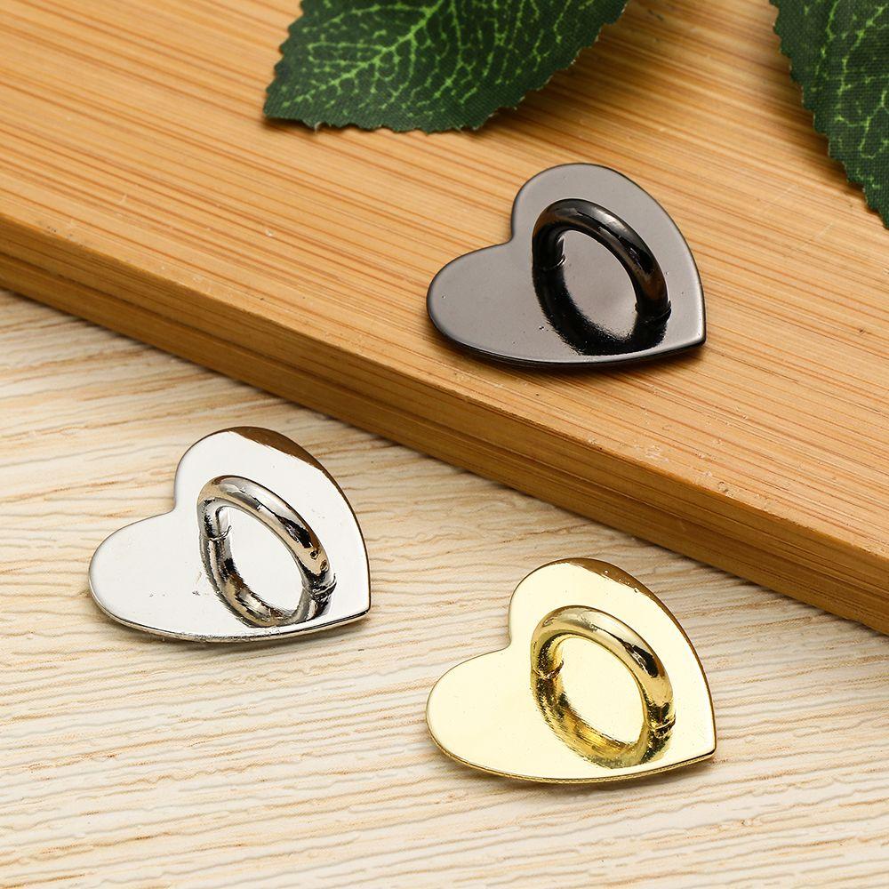 Case Heart Shape Buckle Phone Accessories Mobile Phone Holders Phone Hooks DIY Pendant Metal Buckle