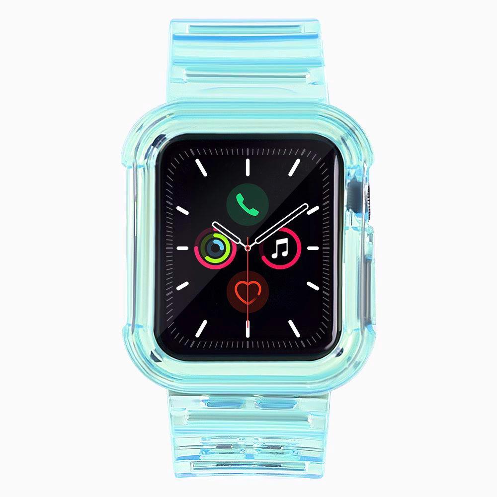 Strap Light Set Silicone Band Strap Bracelet Bracelet Case For Watch 3 42Mm / Watch 2 42Mm Blue
